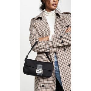 Authentic Vintage Fendi Black baguette shoulder bag